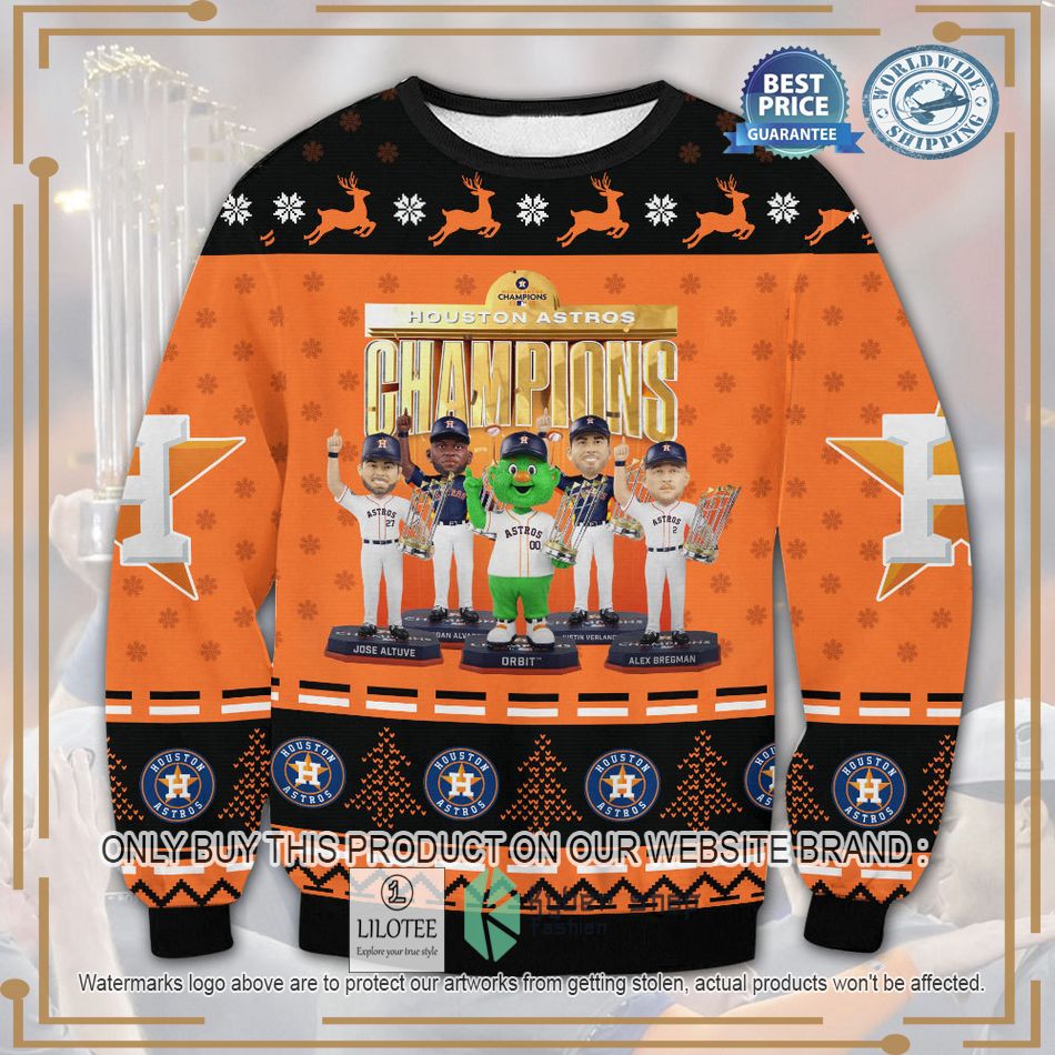 houston astros champions ugly christmas sweater 1 90234