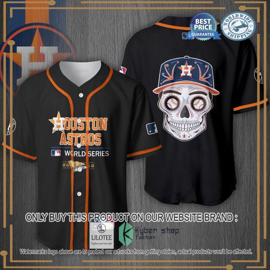 Houston Astros World Series Sugar Skull Baseball Jersey - LIMITED EDITION 7