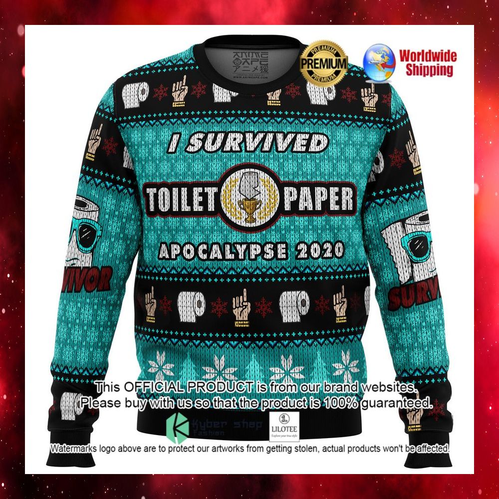 i survived toilet paper apocalypse 2020 christmas sweater 1 849