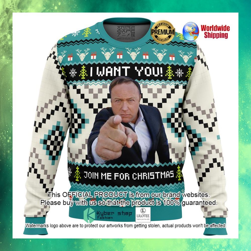 i want you alex jones for christmas sweater 1 560