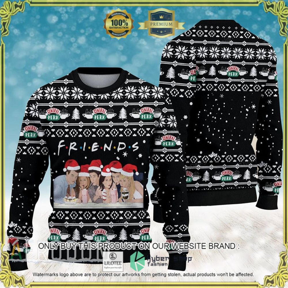ill be there for you friends black christmas sweater 1 24829
