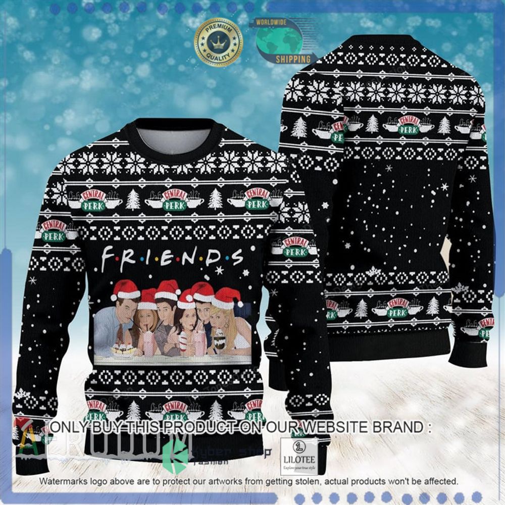 ill be there for you friends black christmas sweater 1 83470