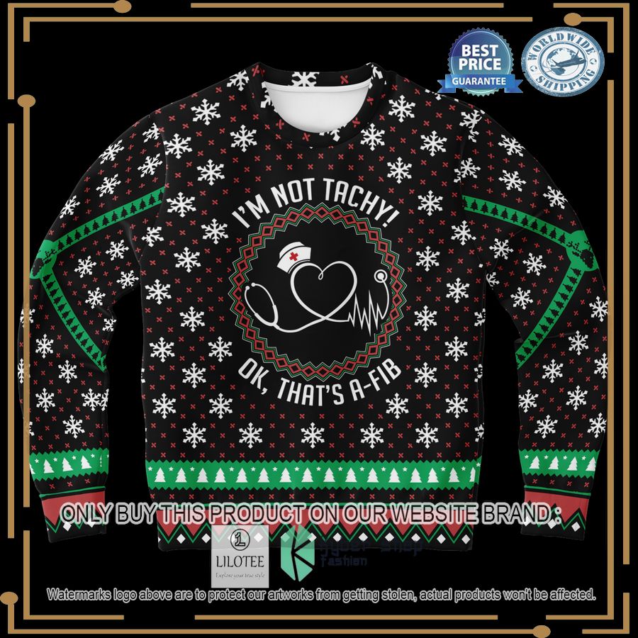 im not tachy christmas sweater 1 2327