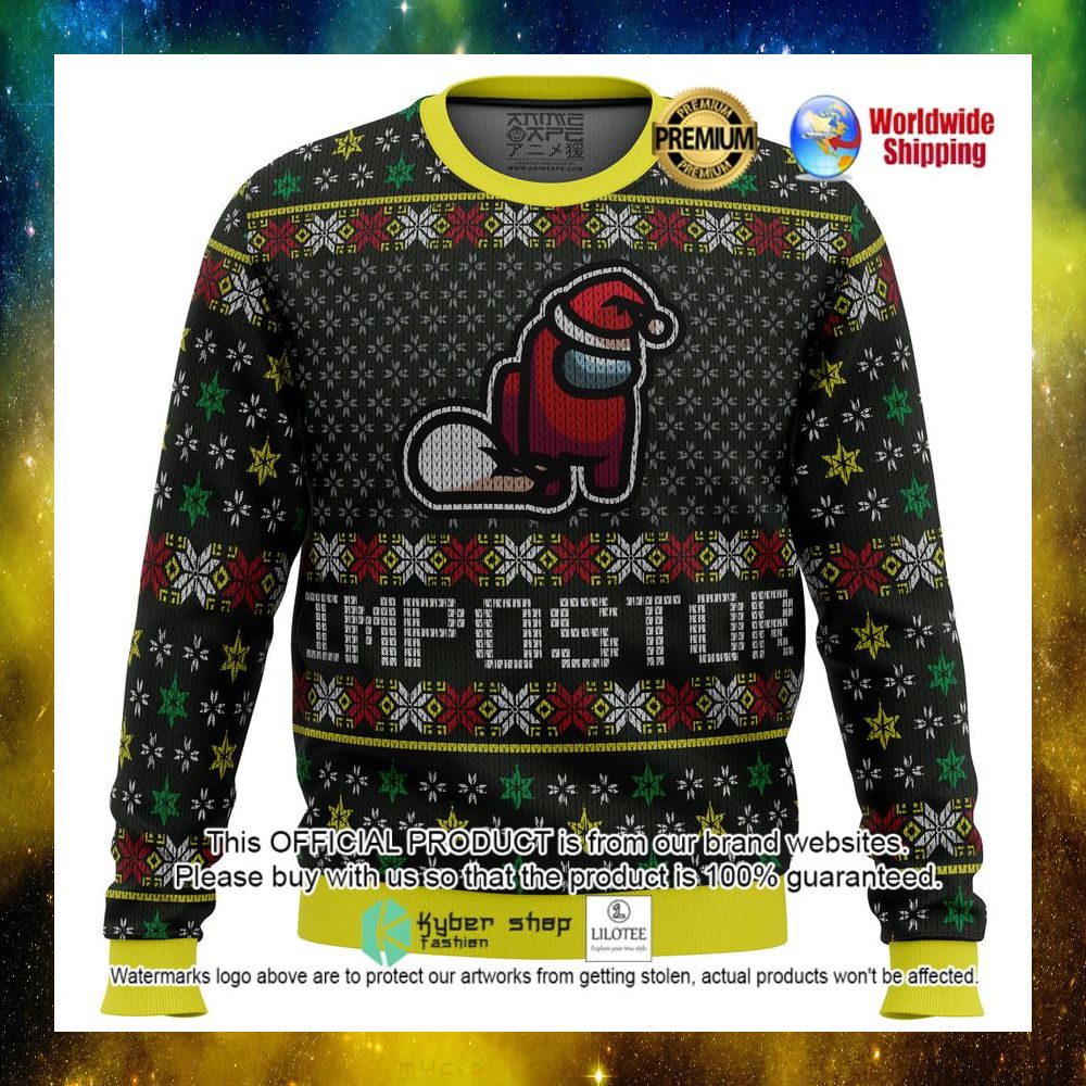 impostor among us christmas sweater 1 657