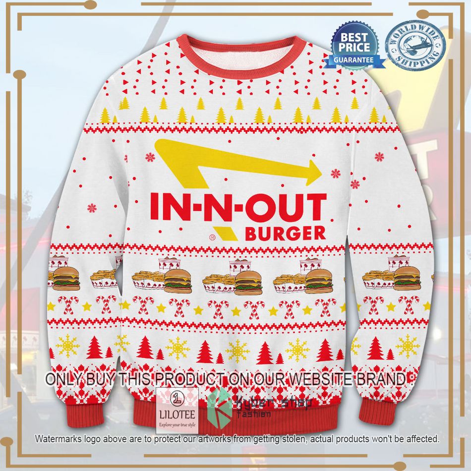 in n out burger ugly christmas sweater 1 60580