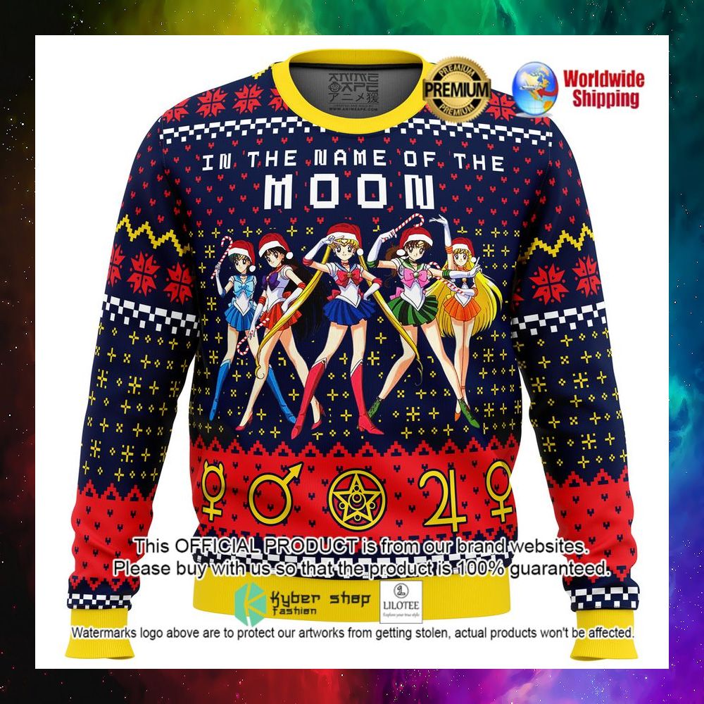 in the name of the moon anime christmas sweater 1 211