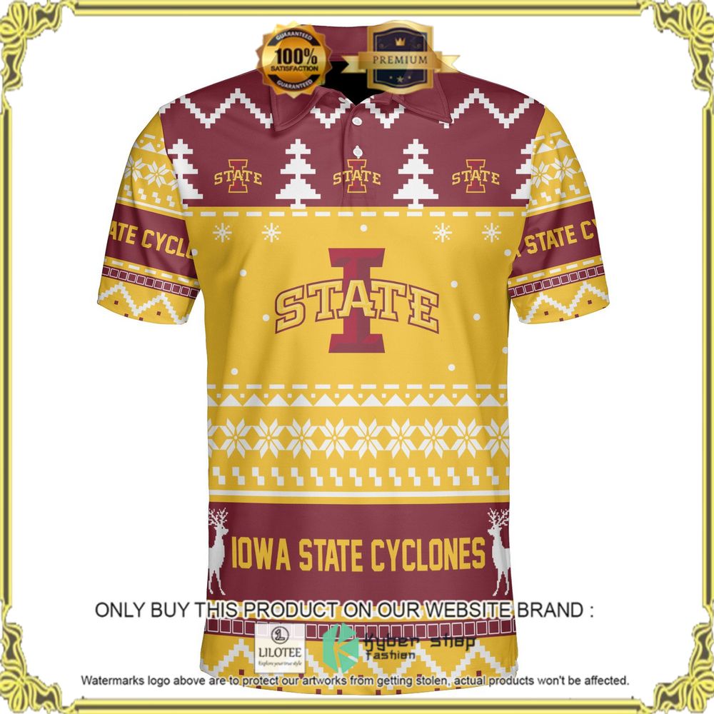 iowa state cyclones personalized sweater polo 1 28159