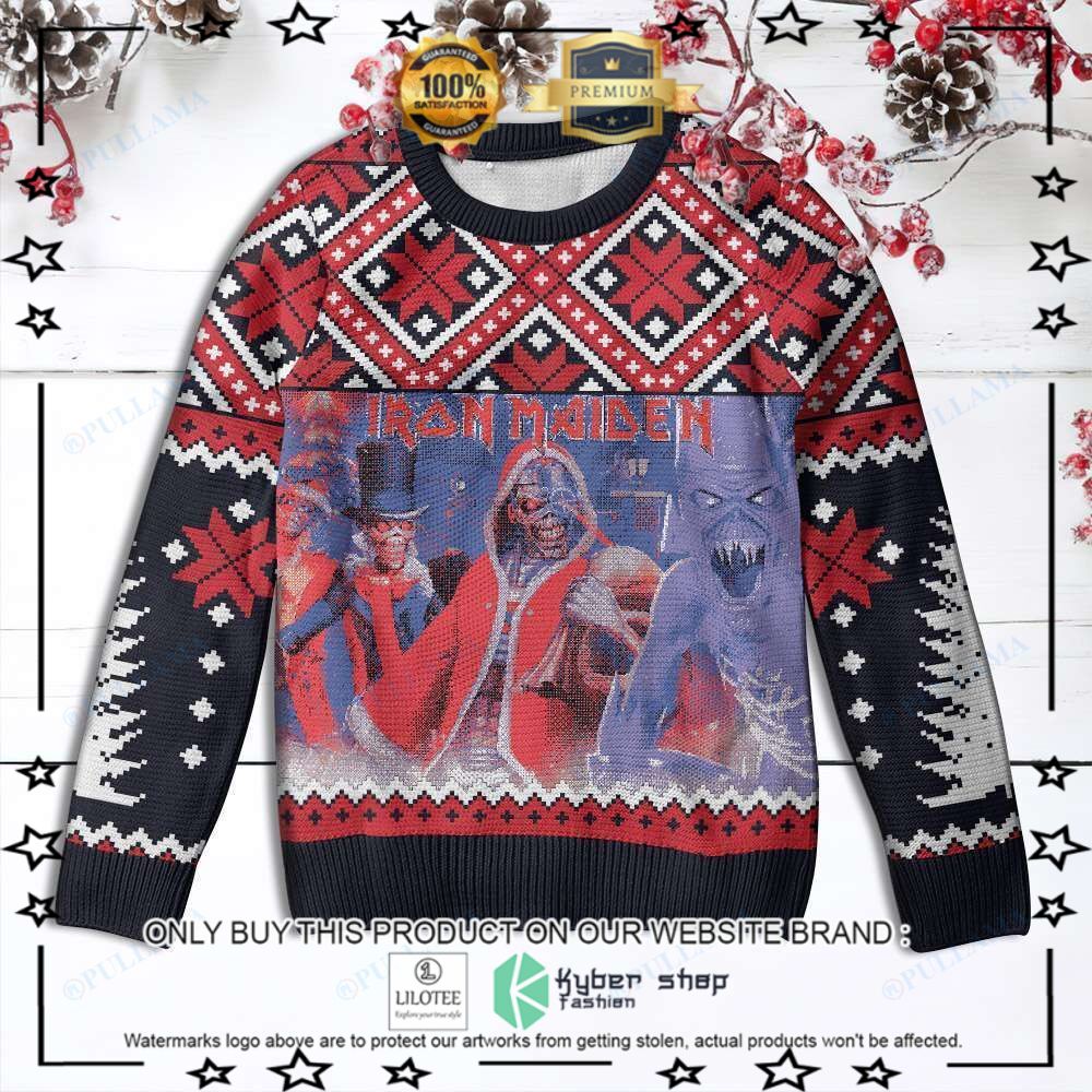 iron maiden christmas sweater 1 13889