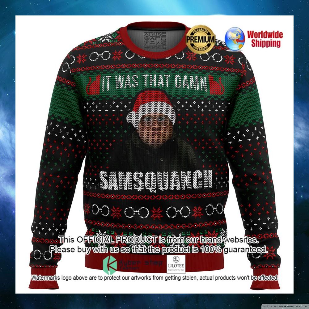 it was that damn samsquanch christmas sweater 1 331