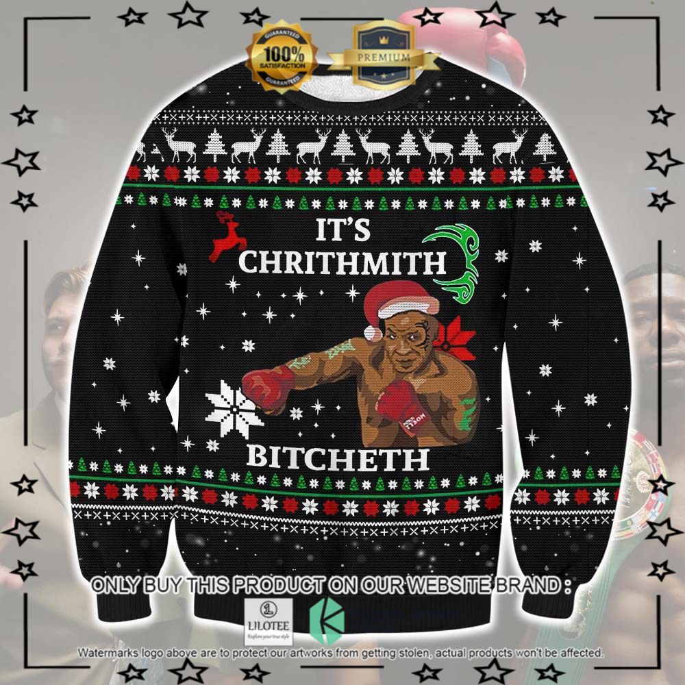 its chrithmith bitcheth mike tyson christmas sweater 1 33777