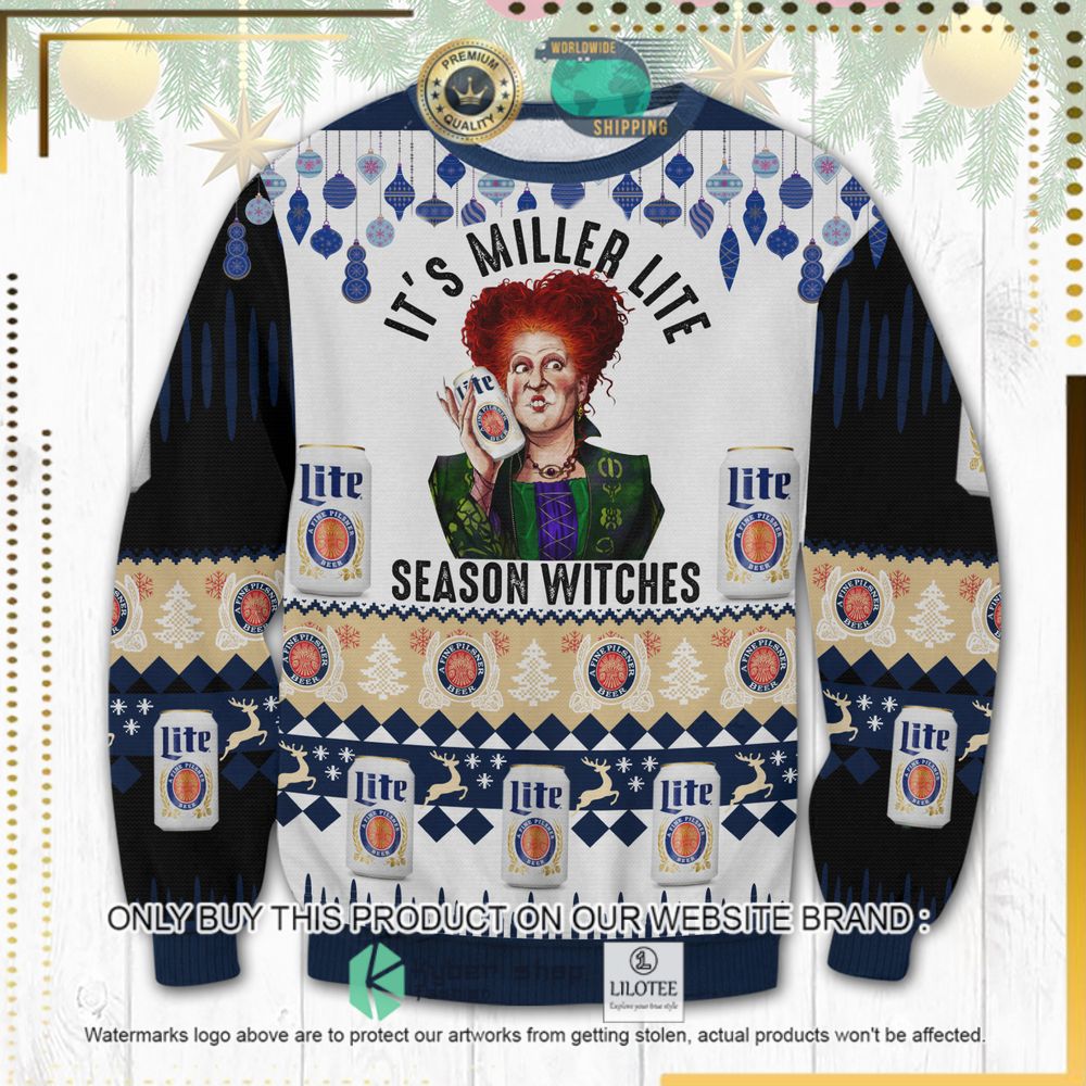 its miller lite season witches ugly sweater 1 62593