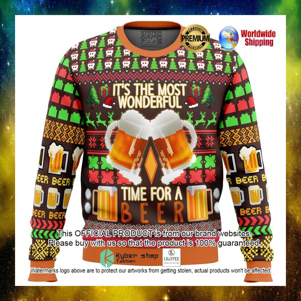 its the most wonderful time for a beer christmas sweater 1 657