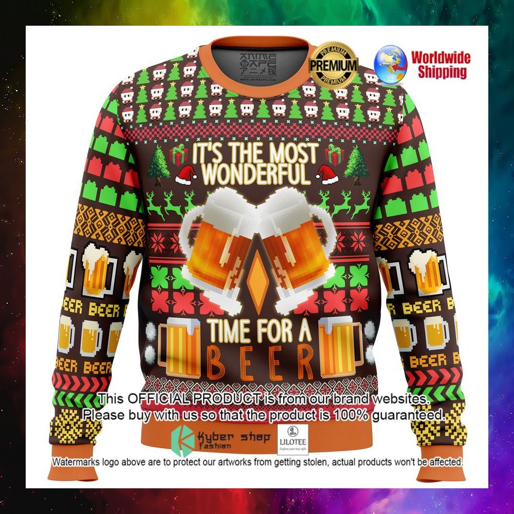 its the most wonderful time for a beer christmas sweater 1 71