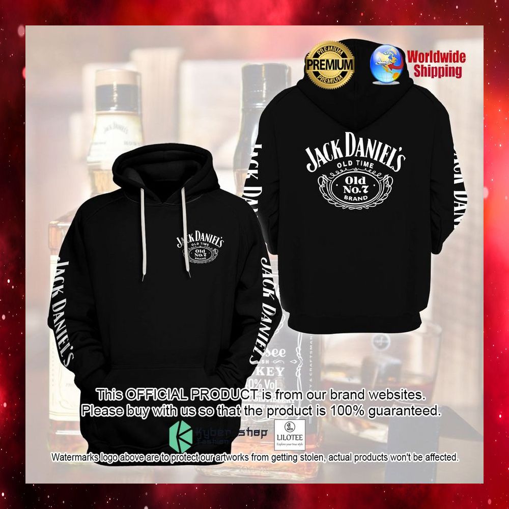 jack daniels black 3d hoodie shirt 1 935