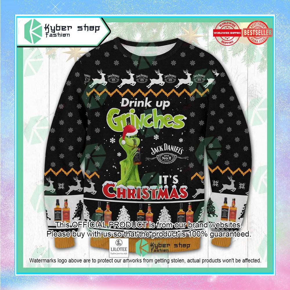jack daniels drink up grinches its christmas sweater 1 912