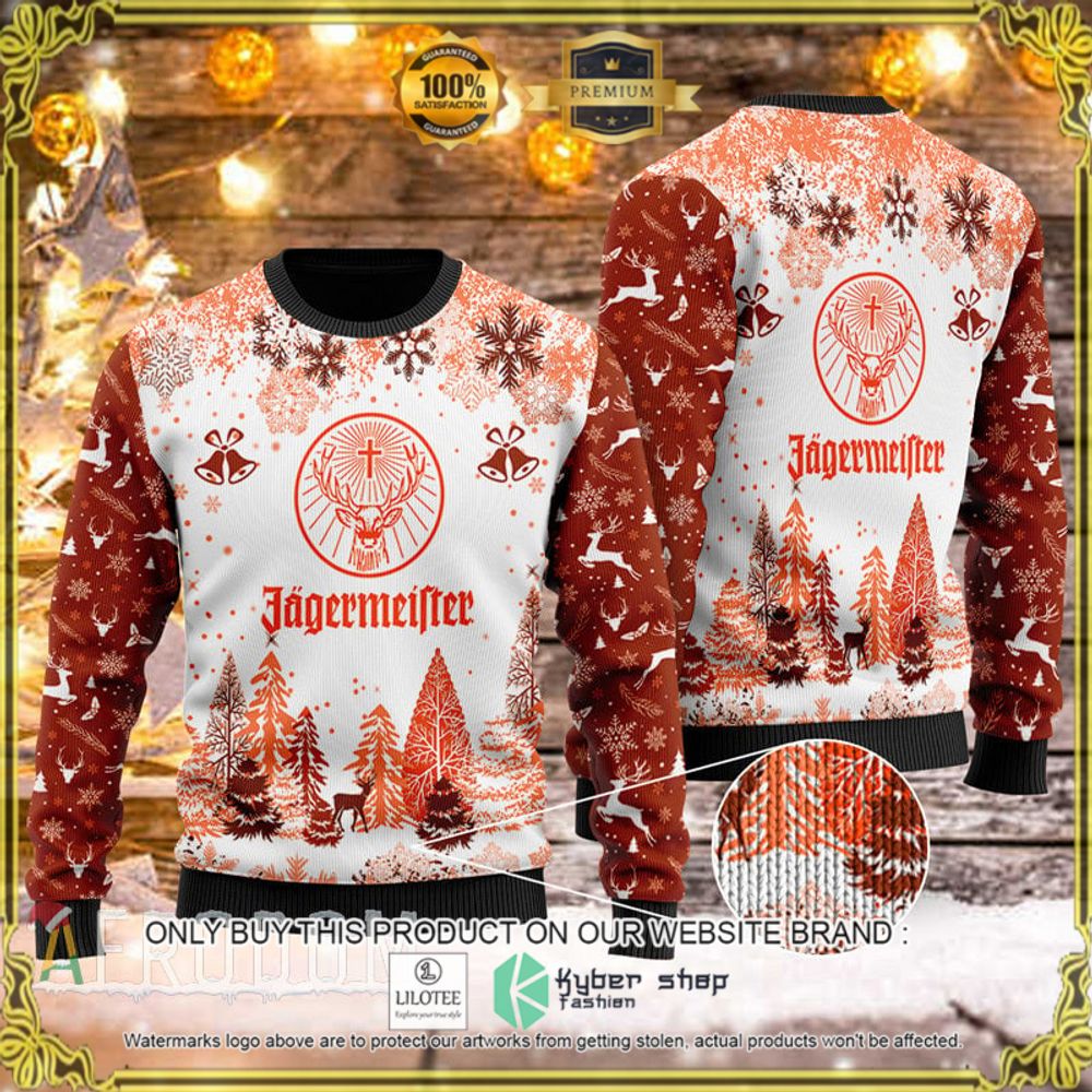 jagermeister red white christmas sweater 1 85365