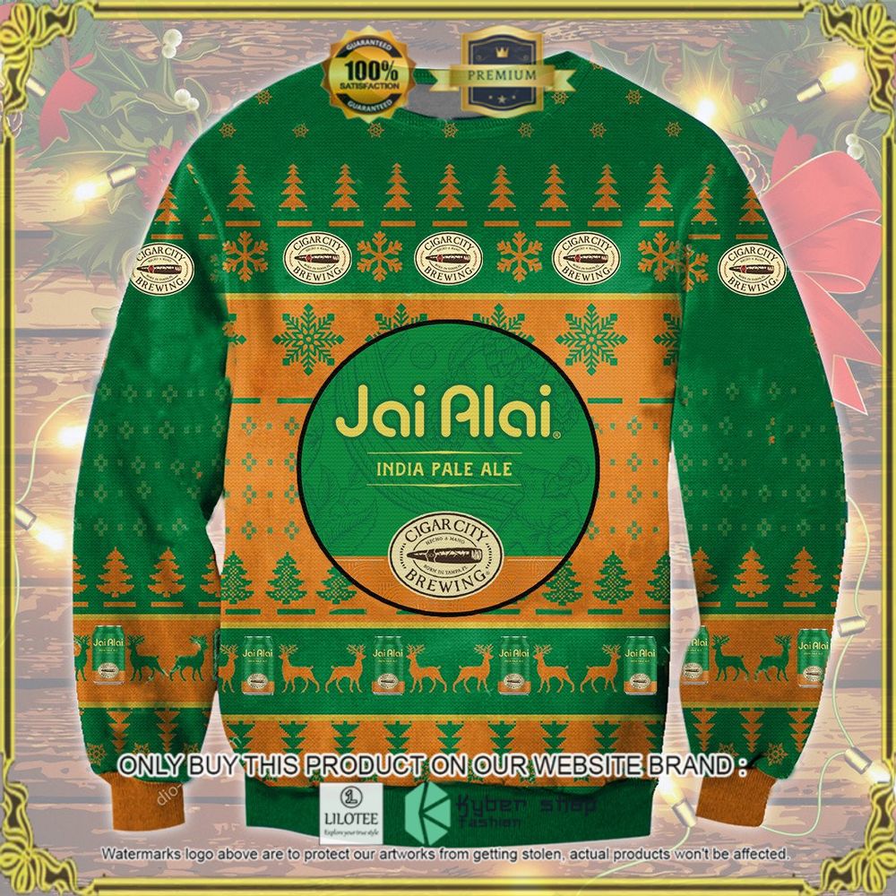 jai alai india pale ale beer ugly sweater 1 28221