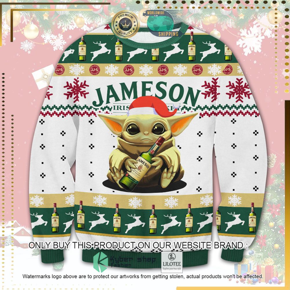jameson baby yoda hug knitted christmas sweater 1 68333