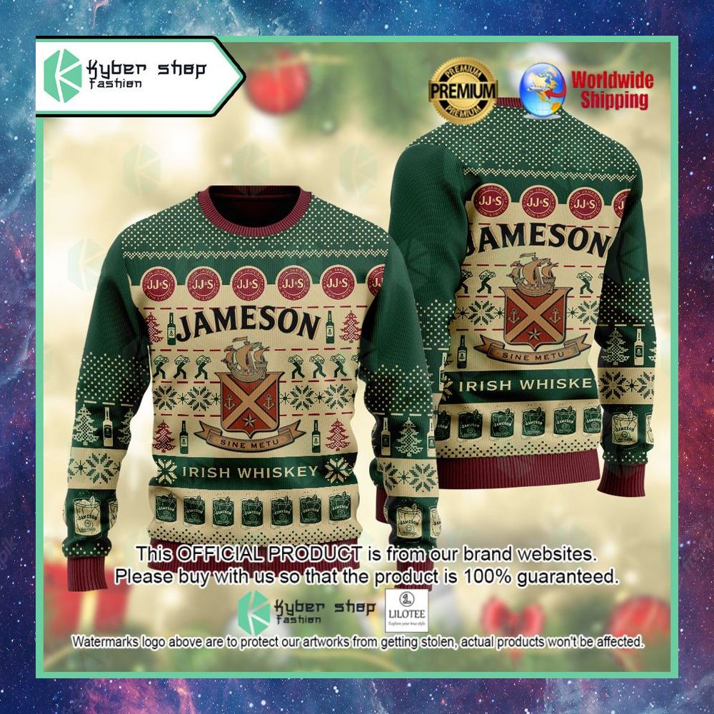 jameson irish whiskey sine metu christmas sweater 1 996