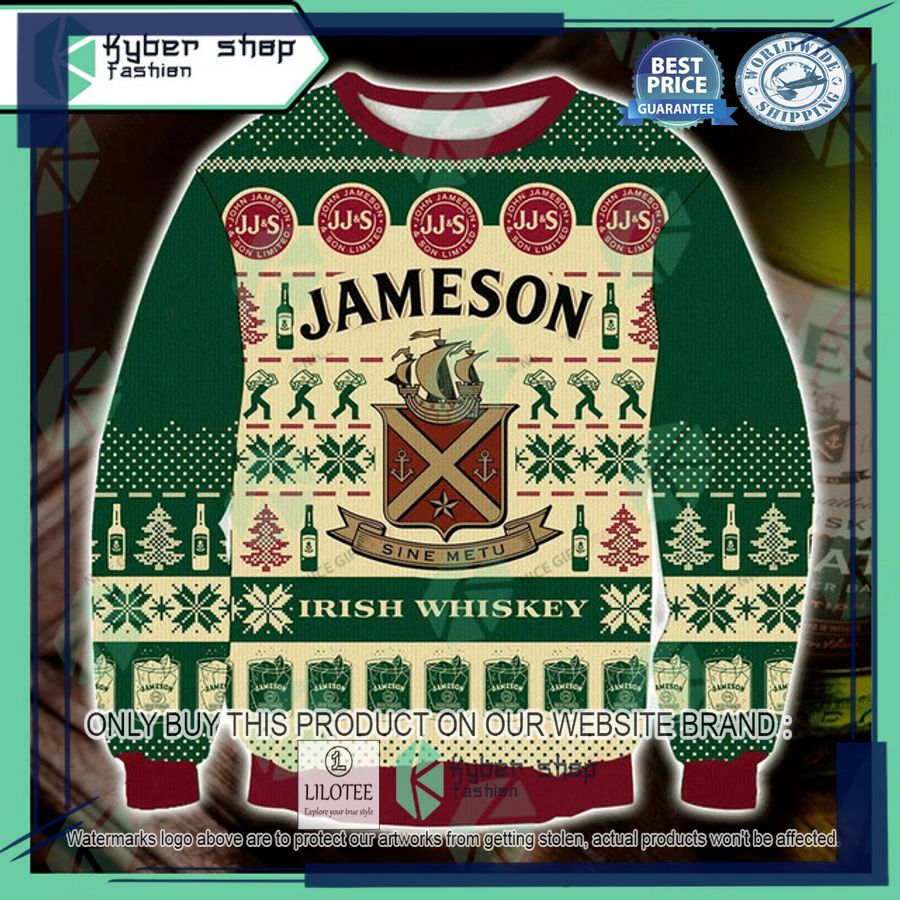 jameson irish whiskey ugly christmas sweater 1 25398