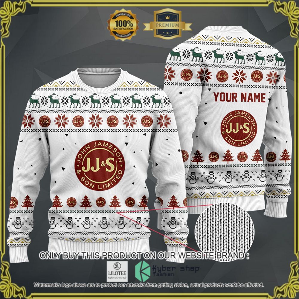 jameson limited your name white christmas sweater hoodie sweater 1 13564