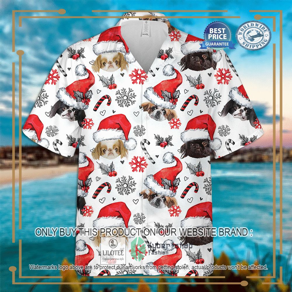 Japanese Chin Christmas Hawaiian Shirt 5