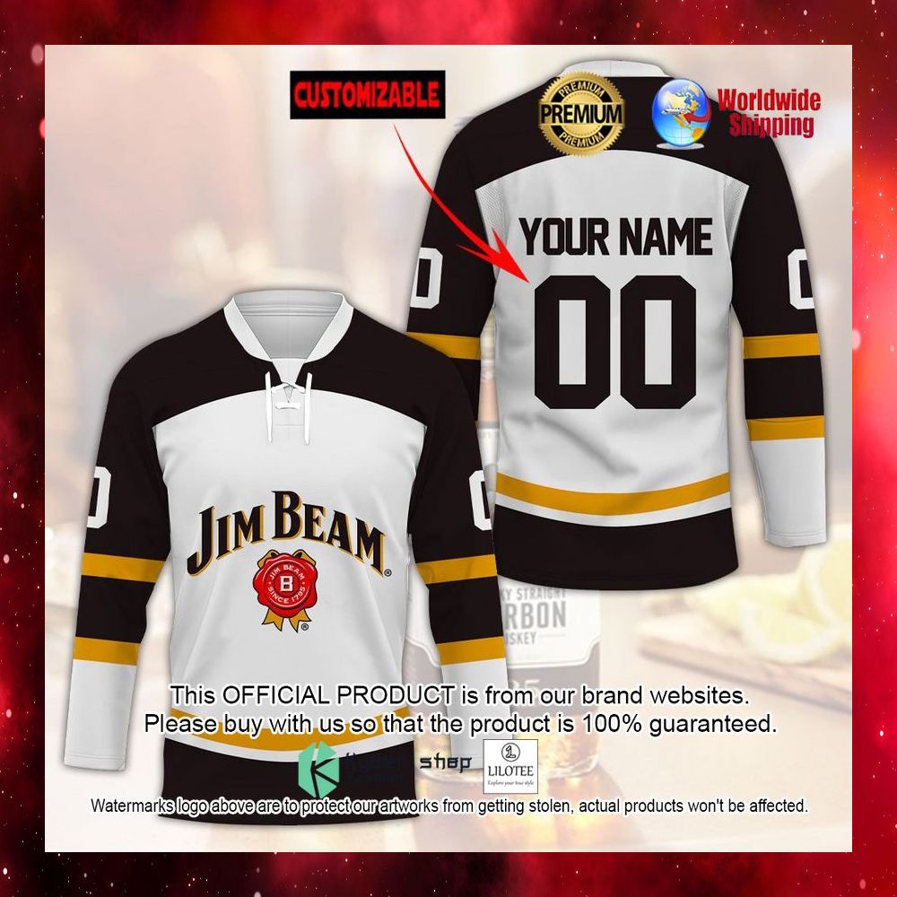 jim beam since 1795 personalized hockey jersey 1 193