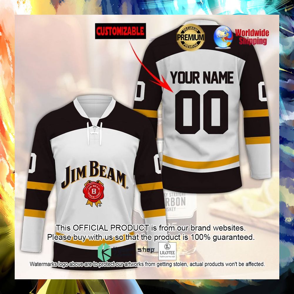 jim beam since 1795 personalized hockey jersey 1 967