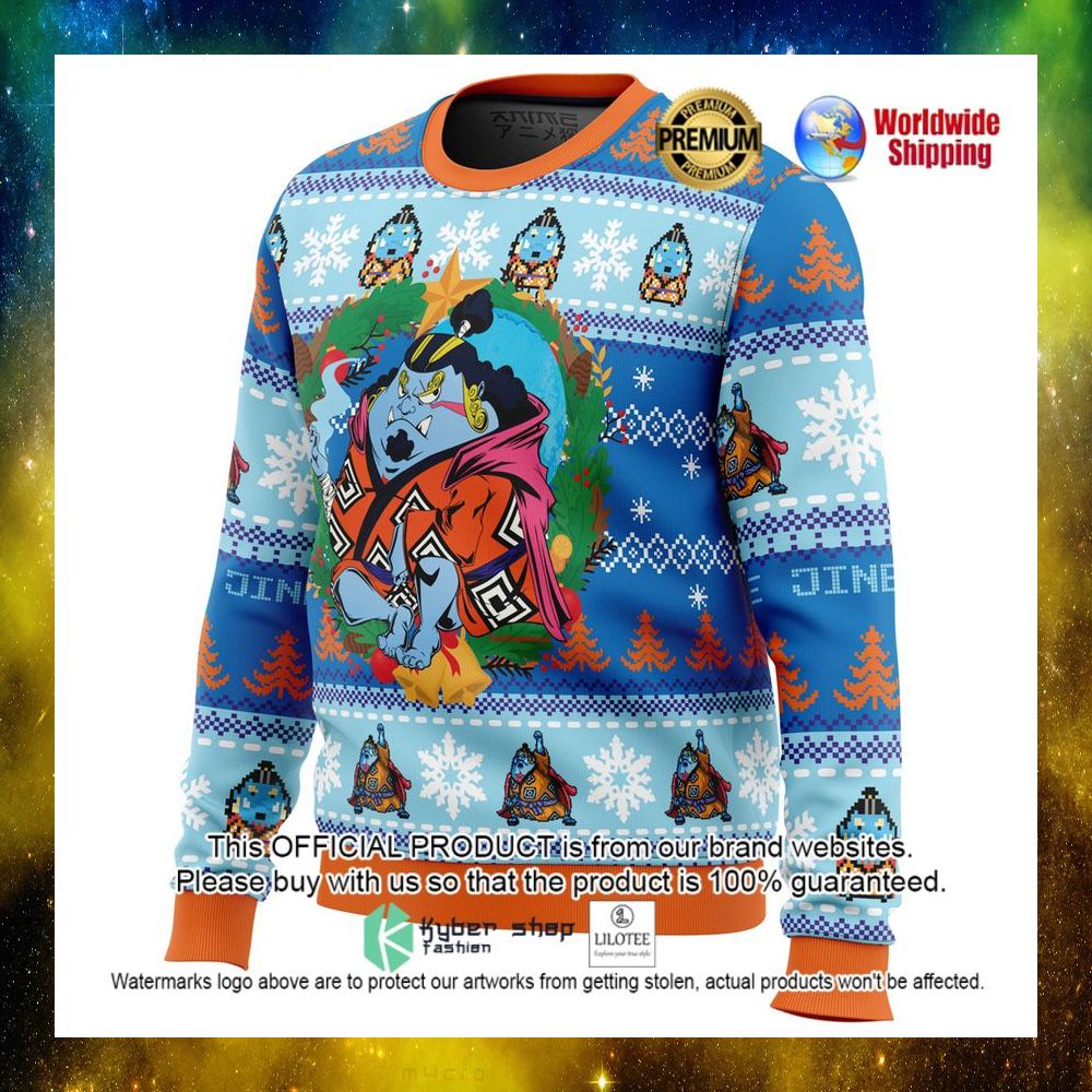 jinbe one piece anime christmas sweater 1 993