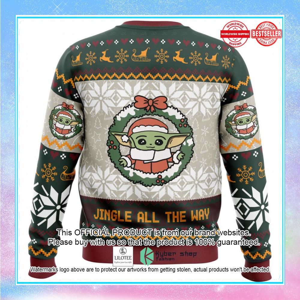 jingle all the way mandalorian star wars christmas sweater 2 216