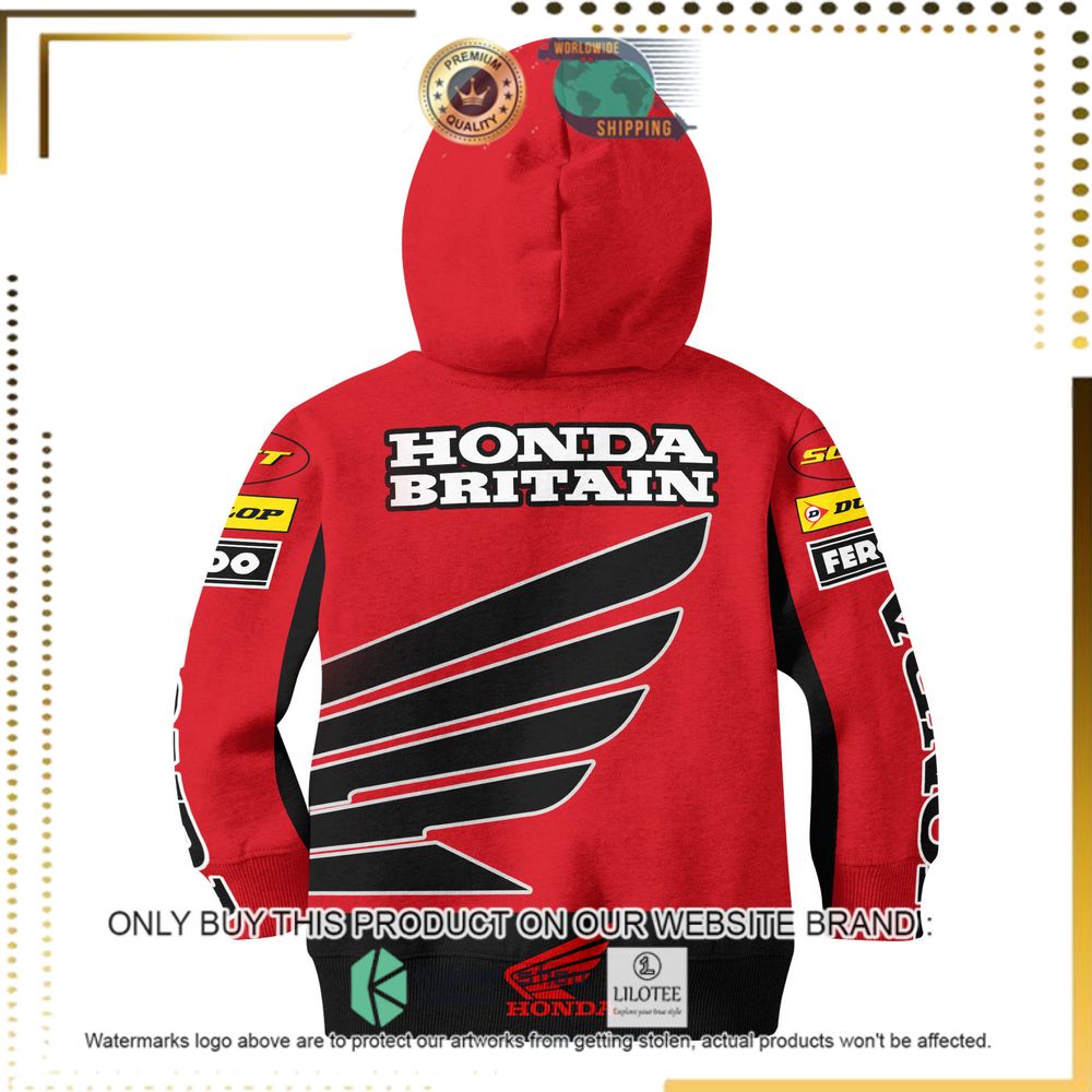 joey dunlop racing honda britain red black 3d hoodie shirt 3 24053