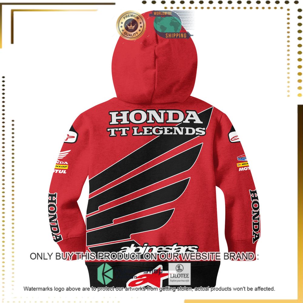 joey dunlop racing honda tt legends red black 3d hoodie shirt 2 99363