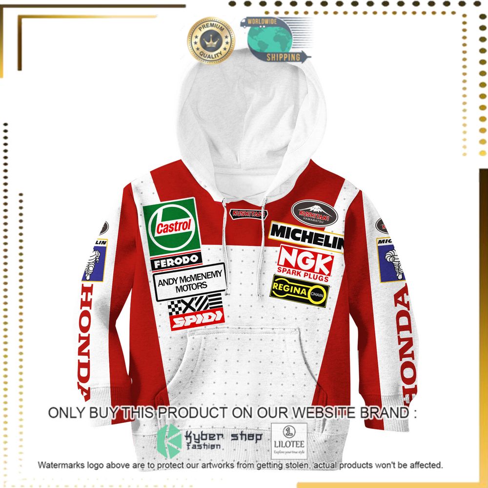 joey dunlop racing red white 3d hoodie shirt 4 66310