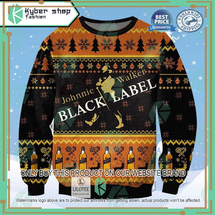 johnnie walker ugly christmas sweater 1 57443