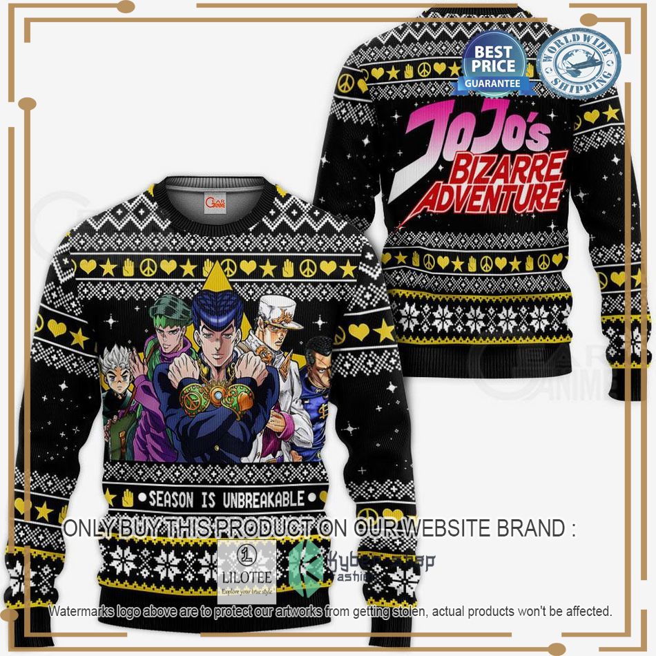 JoJo's Bizarre Adventure Ugly Christmas Sweater 3