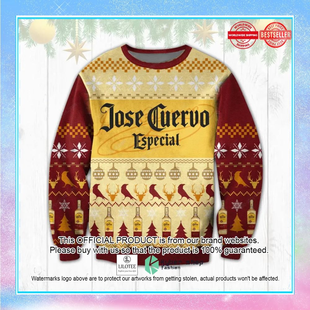 jose cuervo especial red yellow christmas sweater 1 131