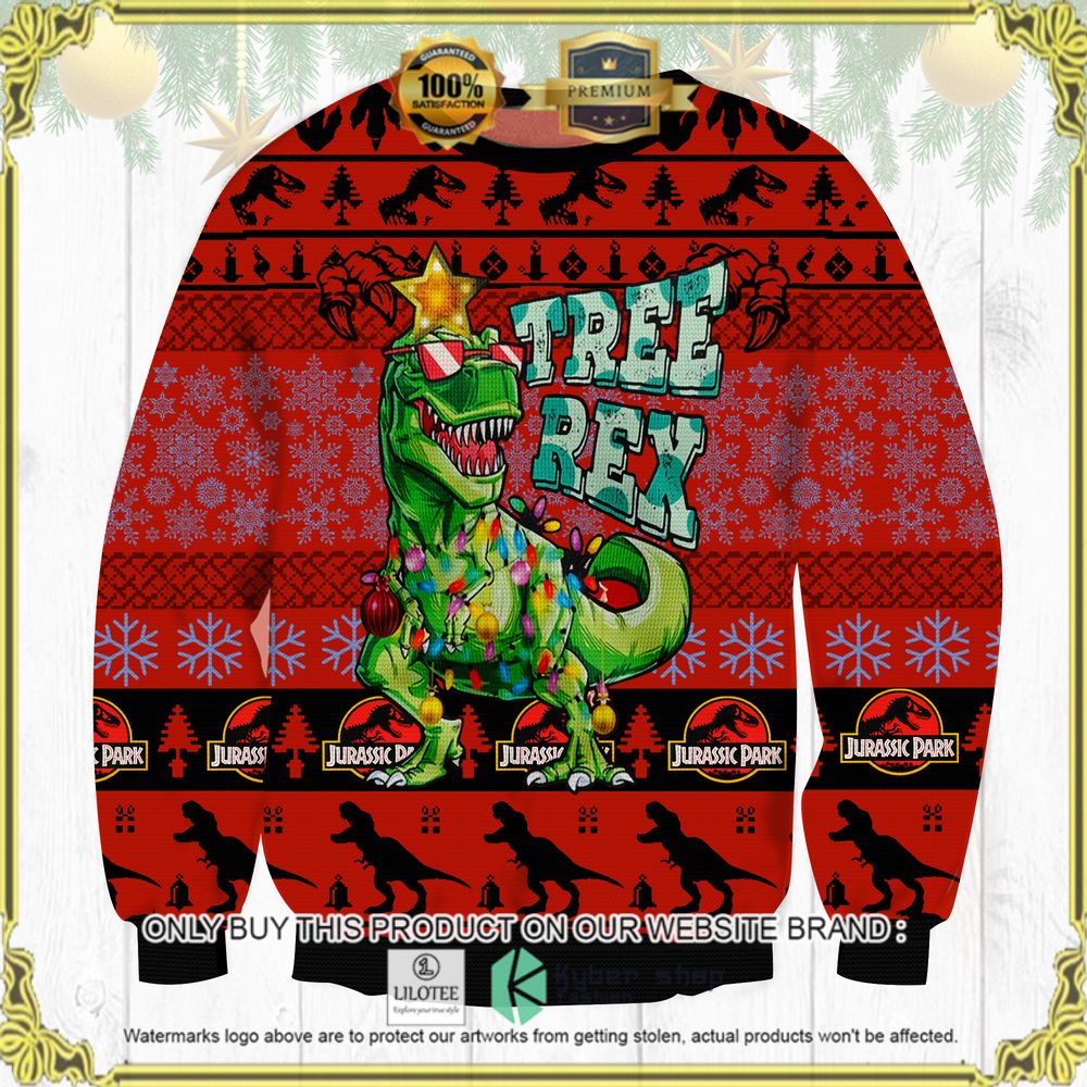 jurassic park tree rex ugly sweater 1 44167