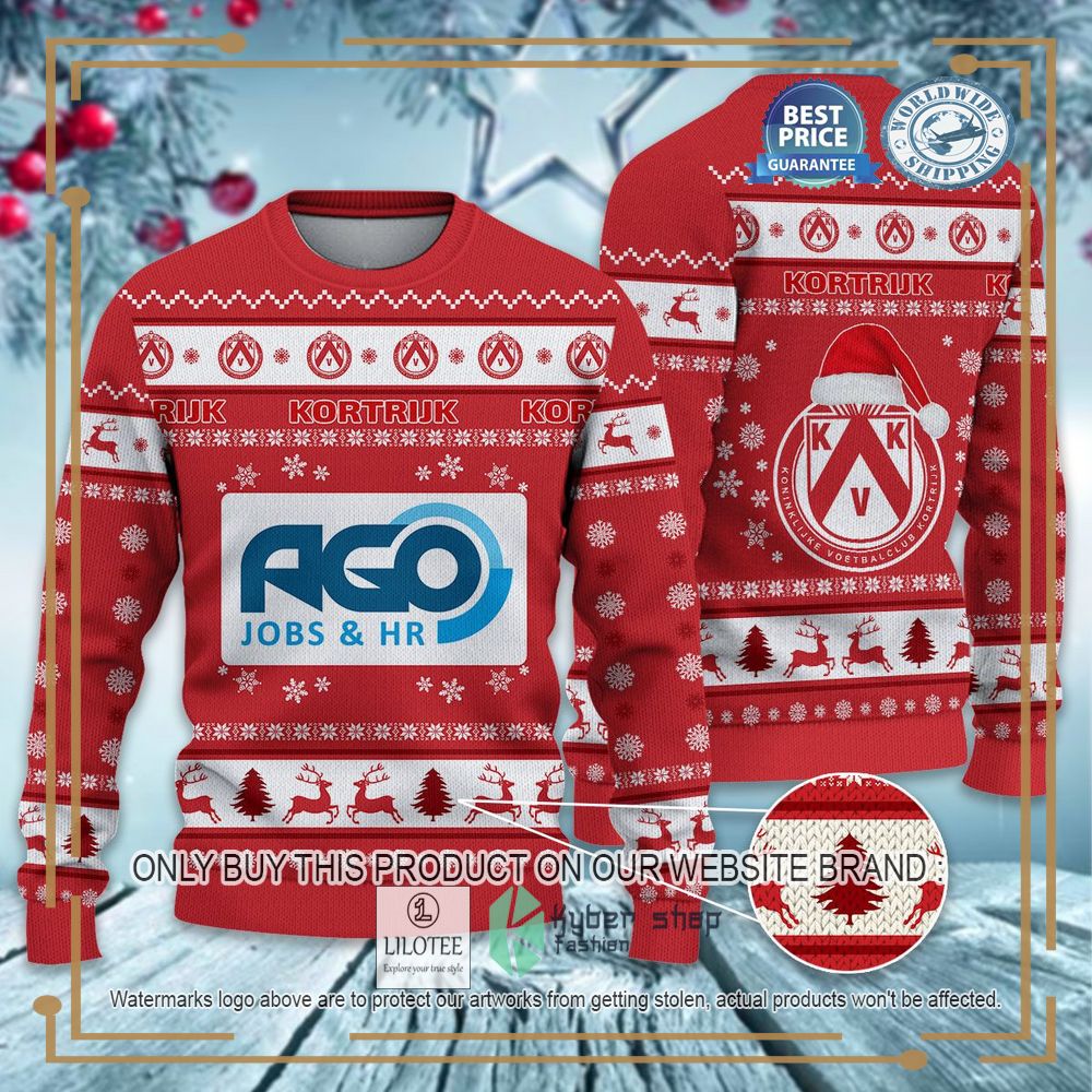 K.V. Kortrijk Ugly Christmas Sweater 6