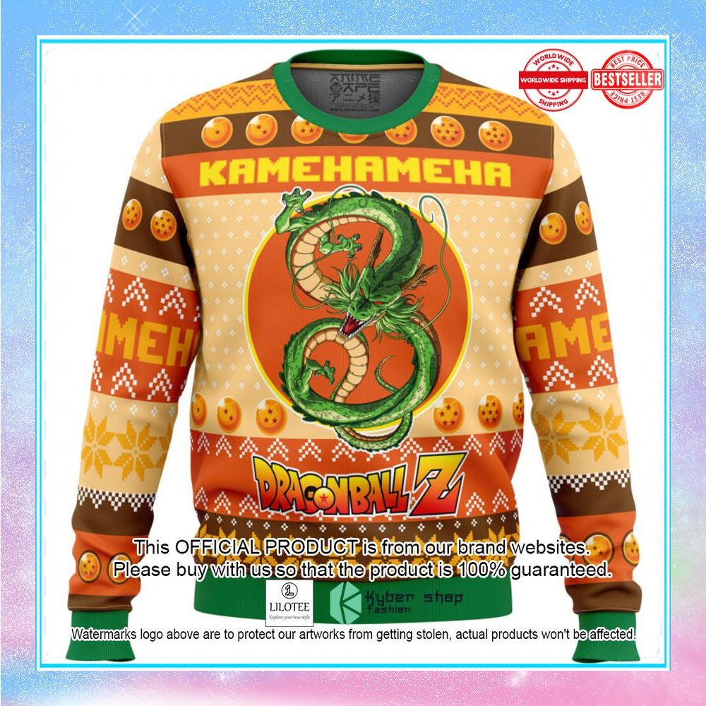 kamehameha dragon ball z christmas sweater 1 761