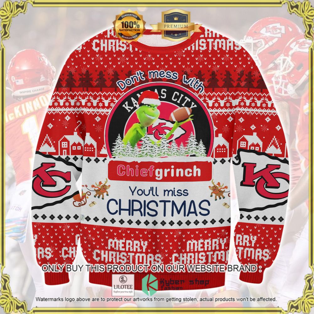 kansas city chief grinch ugly sweater 1 28697