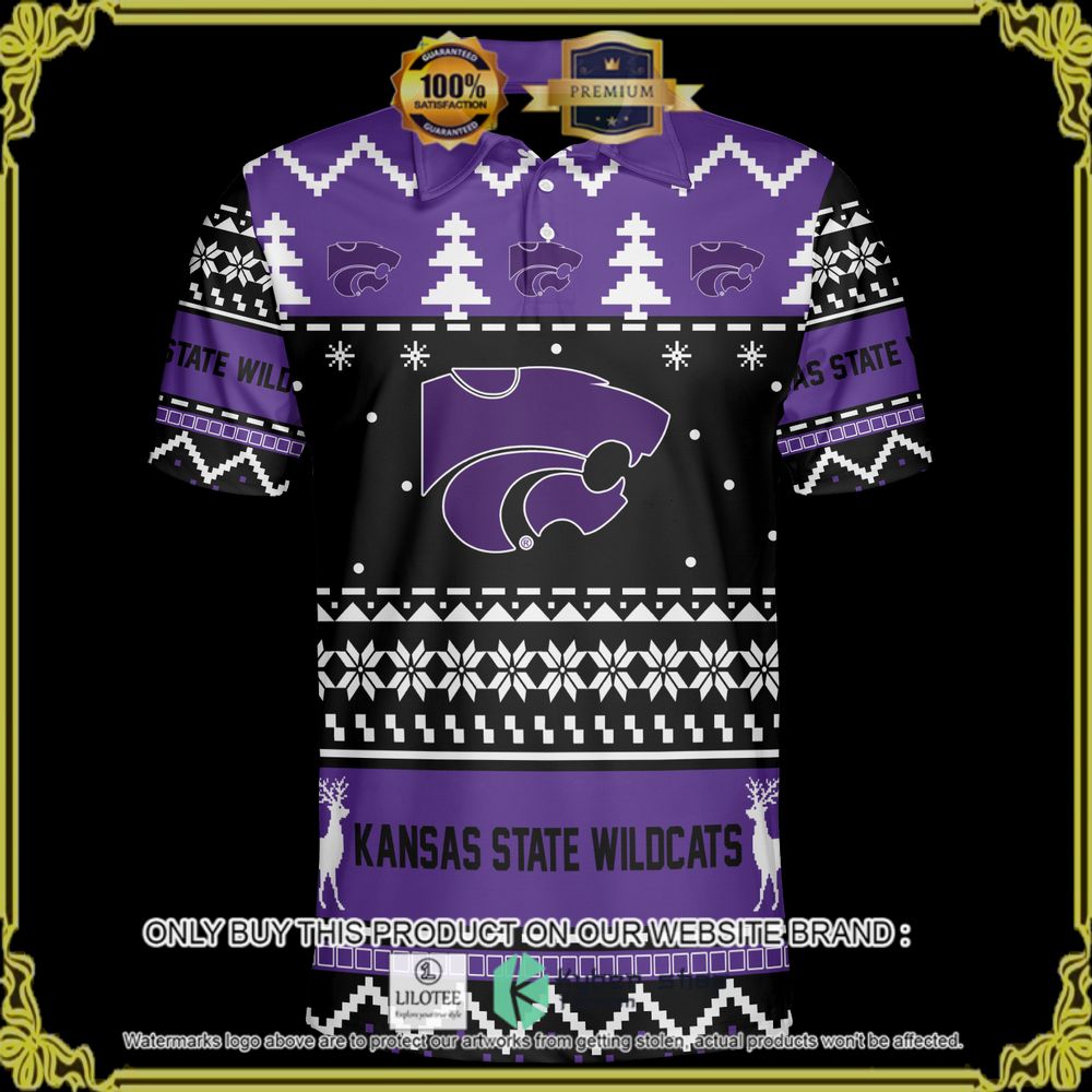 kansas state wildcats personalized sweater polo 1 84576