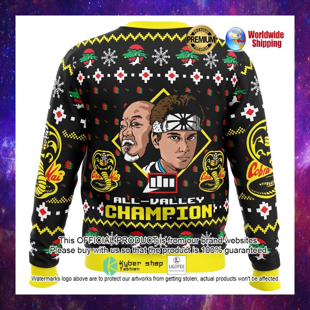 karate all valley champion christmas sweater 1 376