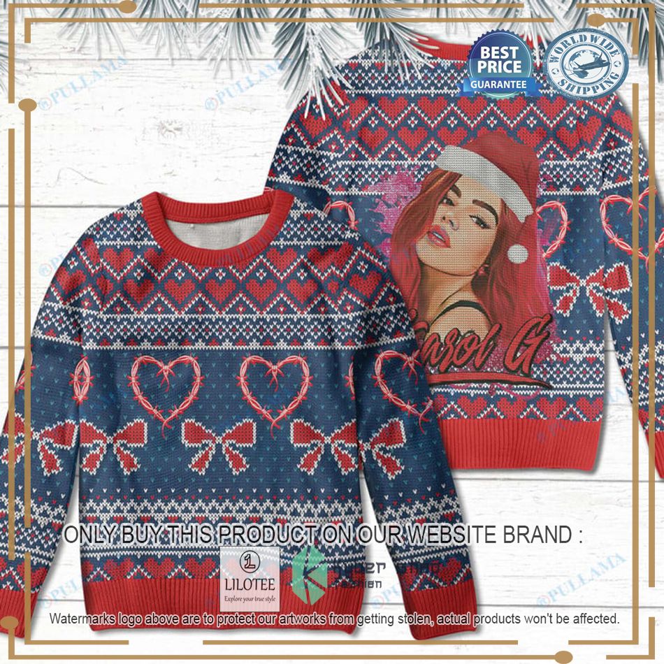 karol g ugly christmas sweater 1 76434