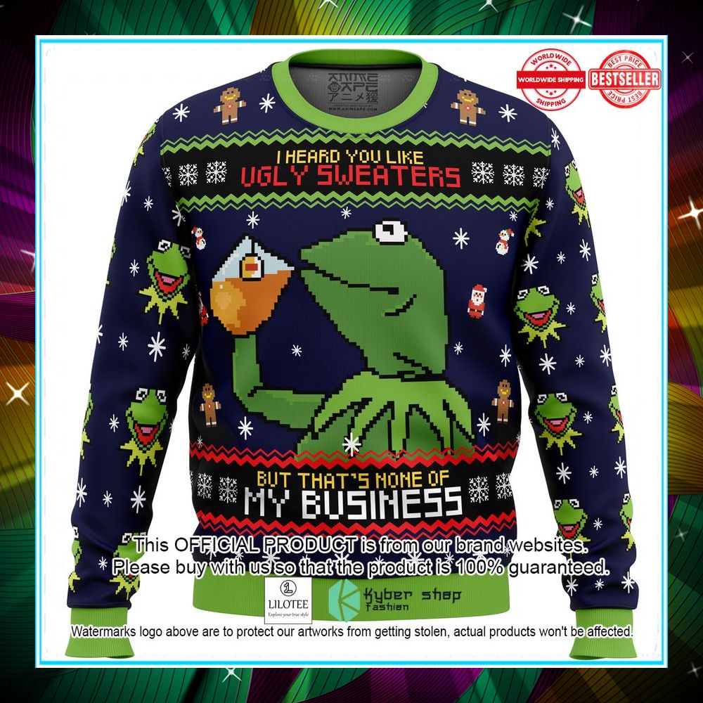 kermit the frog christmas sweater 1 474
