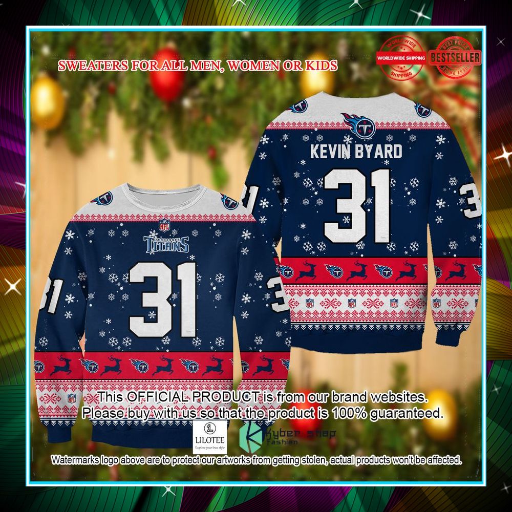 kevin byard tennessee titans christmas sweater 1 864