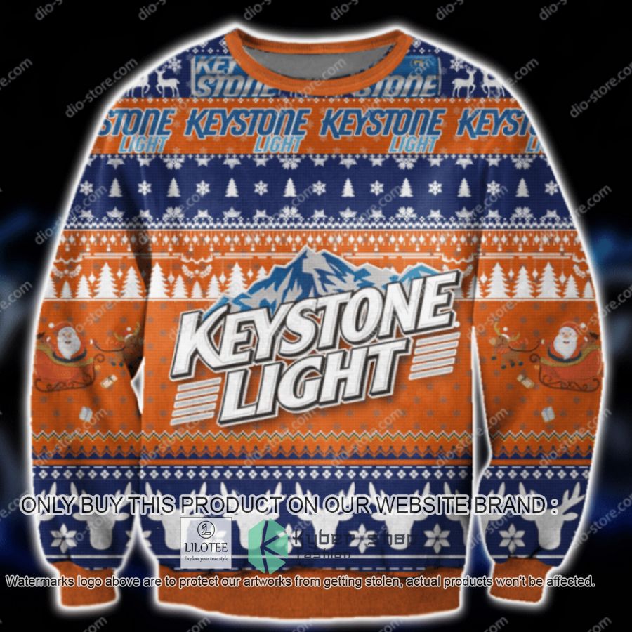 Keystone Light Christmas Sweater, Sweatshirt 9