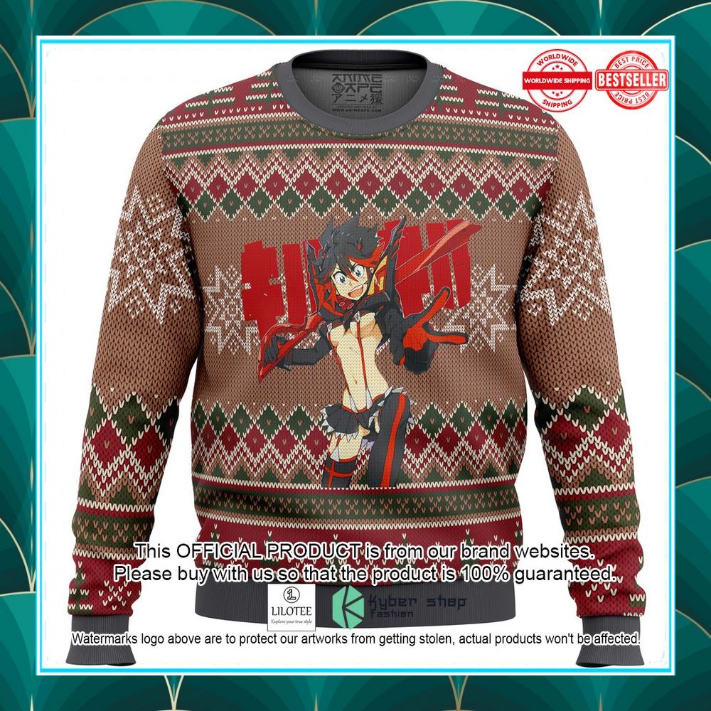 kill la kill matoi ryuko christmas sweater 1 976
