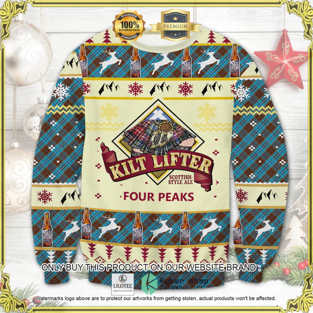 kilt lifter four peaks knitted christmas sweater 1 5720