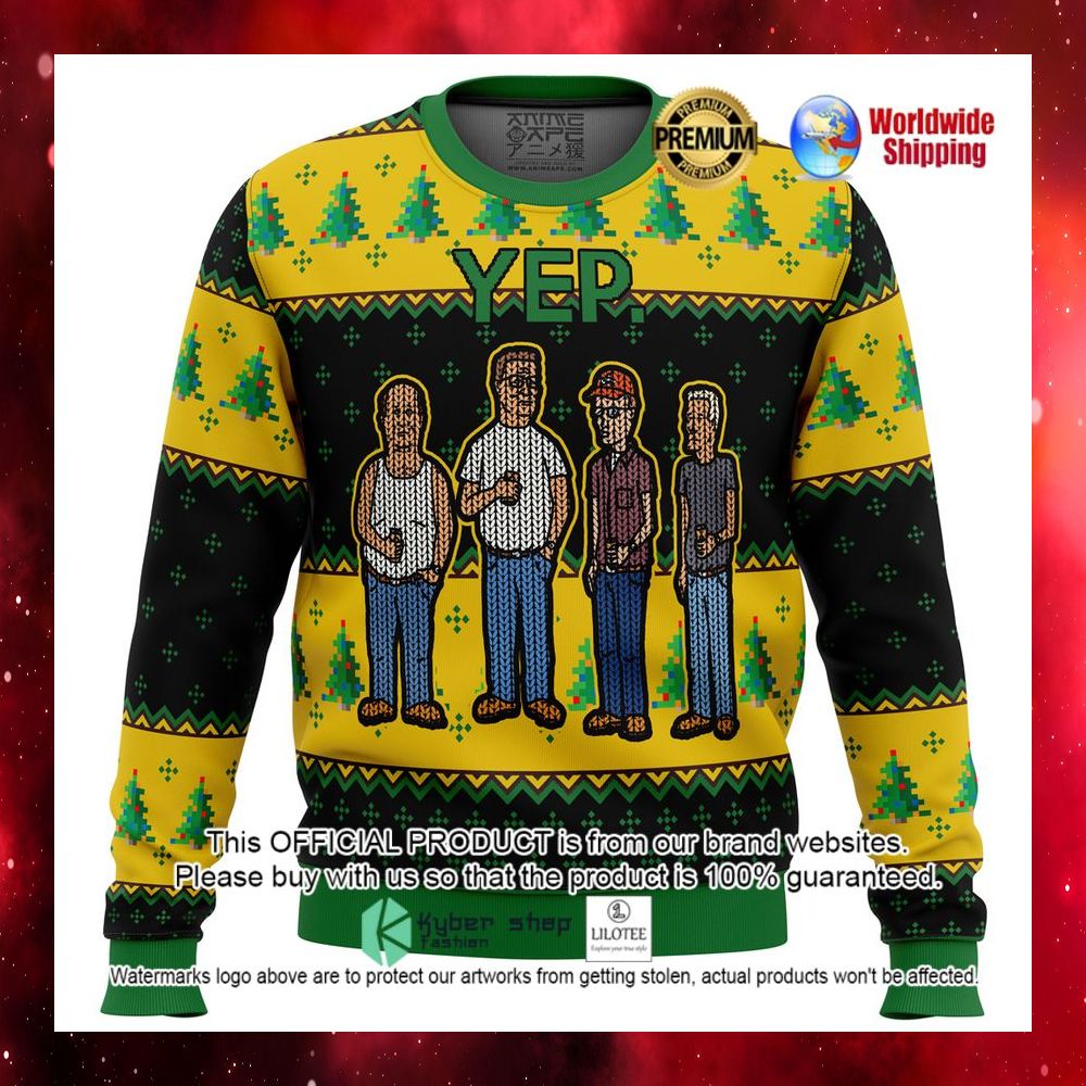 king of the hill yep christmas sweater 1 457