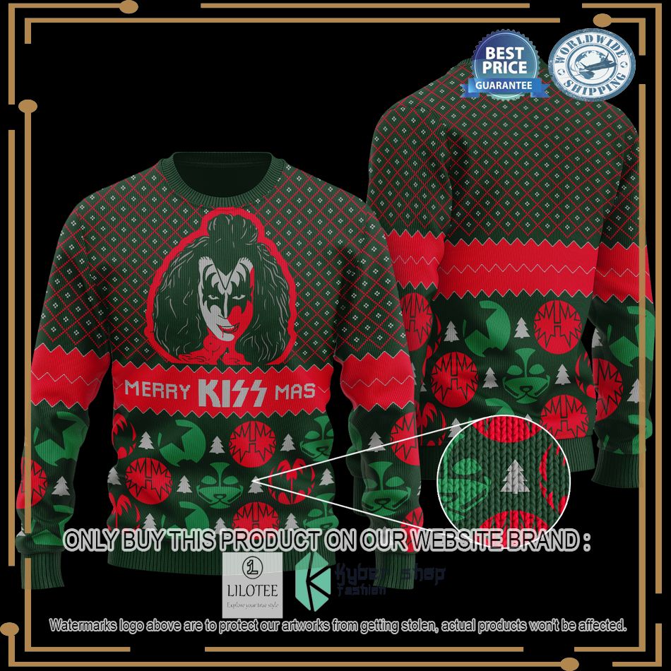 kiss band merry kissmas christmas sweater 1 98283